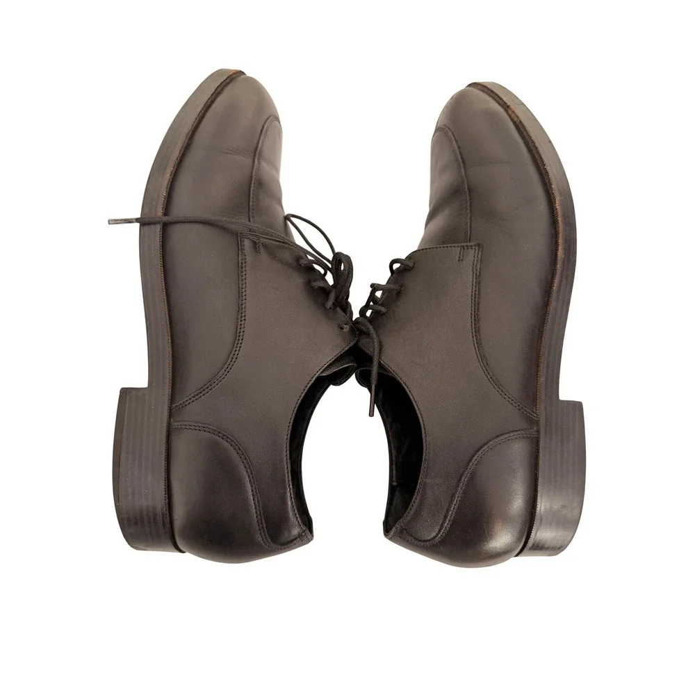 Cole Haan Grand.OS Mens Black Leather Split Toe Derby Dress Shoes C24158 Size 10